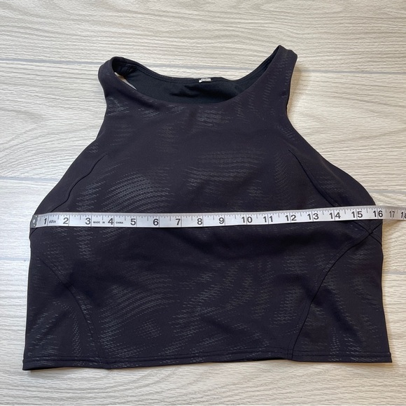 LULULEMON BLACK Invigorate Racerback Training Tank Top Removable Pads size L(12) - Picture 14 of 16